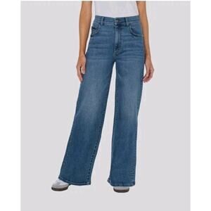 Well Worn Womens Wide Leg High Rise Flare Jeans Sz 16 - 30" Inseam Retro 90s Y2K